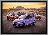 Góry, Hyundai Veloster, Cztery, 2018, Droga, Samochody, Hyundai Veloster N